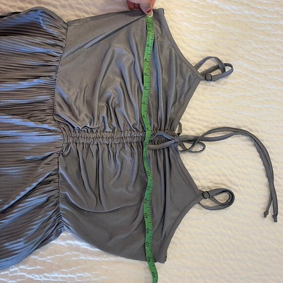 Mast and Harbour Women Ladies Grey Jumpsuit Jumper Sleeveless Adjustable Size L - Picture 8 of 9